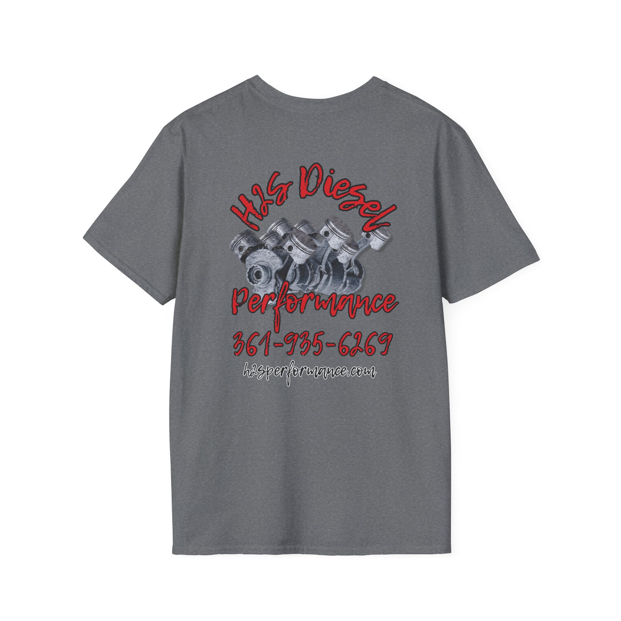 V8-style piston and crank assembly — H2S Diesel Garage Shirt - Image 14