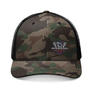 Camo Trucker Hat — Embroidered H2S Diesel Performance