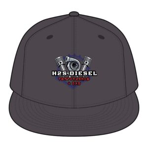 Diesel Performance Trucker Cap — H2S Diesel Engine Logo